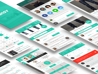 Tunsy - The Next Generation of Mobile Shopping App app ios iphone mockups