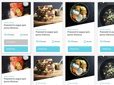 Foodwell Order Cards cards details menu order