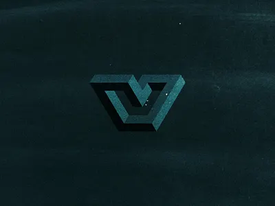 V Logo black branding design graphic icon identity impossible logo mark monogram v web