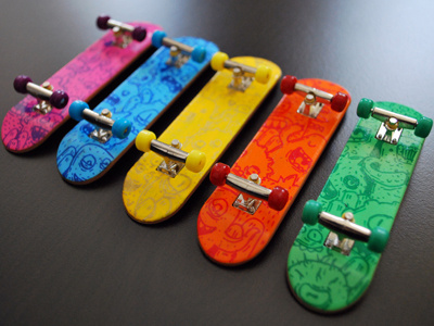 Fingerskate Custom custom doodles fingerboard fingerskates monsters posca samnuts