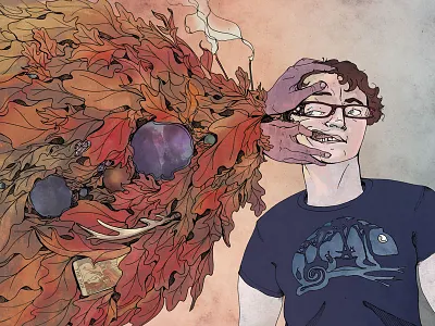 Faith comics fantasy horror illustration nature scary skull