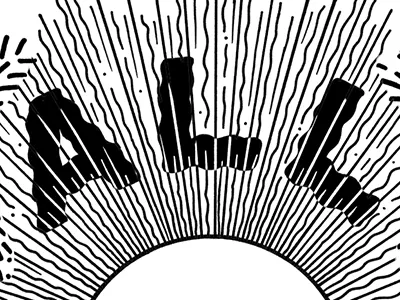 ALL black lettering vibes white wiggles