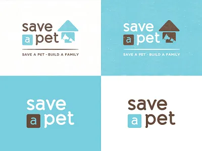 Save-A-Pet Logo animal adoption animal rescue animal shelter branding logo pets save a pet