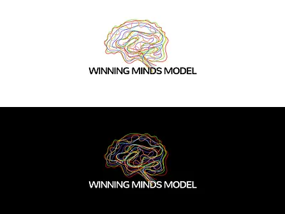 Winning minds logo brain colors logo mind minds win winning