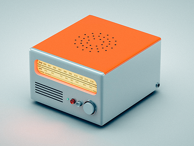 3D Radio cinema cinema 4d dieter rams maxon modeling photoshop radio render