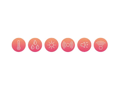 Clime Icons clime gradient icon icons ios orange pink sensor