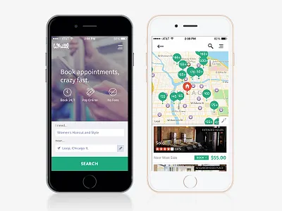 We're famous! app homescreen list map mobile phone results screen