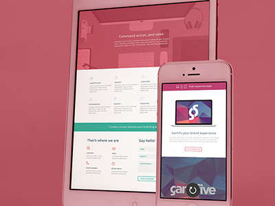 Gami5 mobile app colorful game gamification geometric mobile