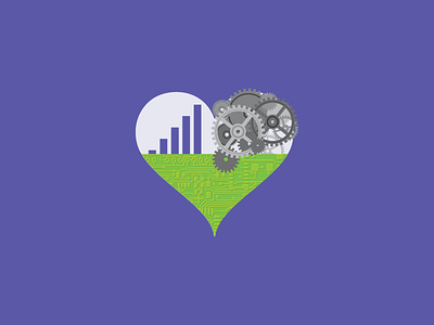 We Heart Machines charts gears heart illustration internet of things iot machines