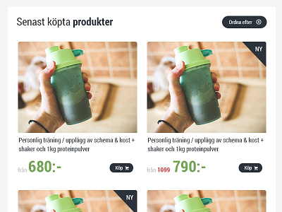 Product feed design e commerce flat products ui web