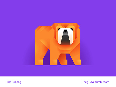 Bulldog animal bulldog cute design dog flat illustration illustrator puppy