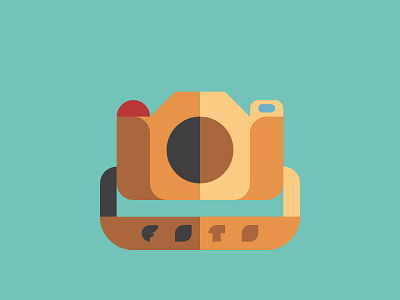 Camera camera flat geometric logo minimal photography