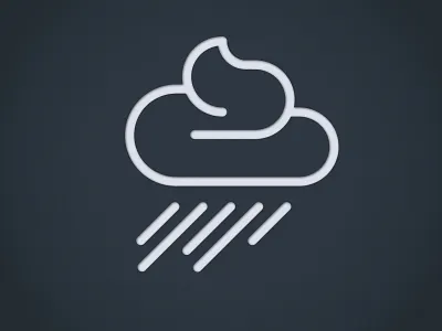 Schietwetter Icon cloud icon minimal rain shitty simple weather
