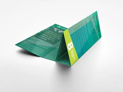 Roll Fold Brochure Mockup 14x8.5 barrel brochure brochure mockup display fold foldable folding four panel mock up