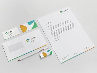 It Lege Midden brand identity bird brand cards envelop identity mockup stationary