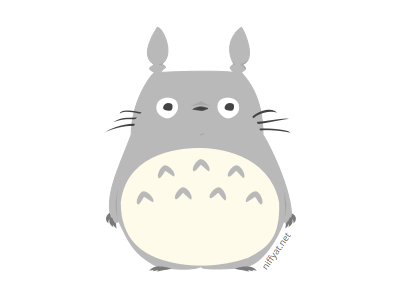 となりのトトロ art fan ghibli icon illustration sketch totoro vector