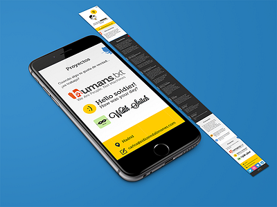 (Online) Resume mobile responsive sketch