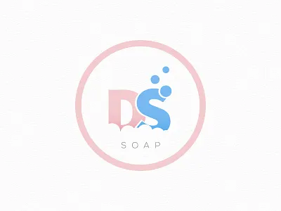 DS Soap design ds lettering logo logotype negative soap spaces