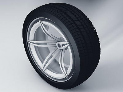 Tire & Rim WIP cinema 4d photoshop