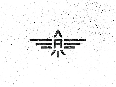 Texture Monogram bird eagle grunge logo monogram personal texture