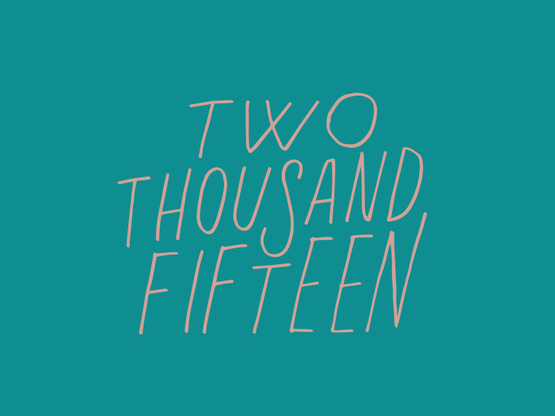 the never ending year hand lettering