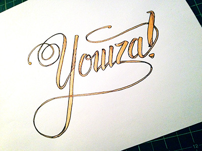 Yowza! ::: Hand-lettered Typography custom typography hand drawn typography hand lettered hand lettering handletter handwritten illustrated type lettering paper graffiti type typography