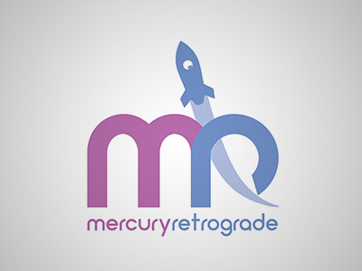 Mercury Retrograde Logo branding concept design illustration logo