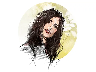 Portrait a day - Elle May Leckenby cg cg art digital art drawing elle may leckenby graphics illustration portrait portrait a day watercolor