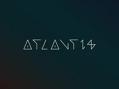 Atlantis Type atlantis custom design font lettering logos typography wip