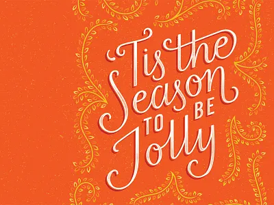 Festive Lettering Detail festive holidays lettering typography