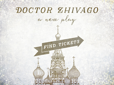 Doctor Zhivago theater typography web banner