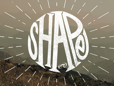 Shape church hand lettering jesus logo sermon