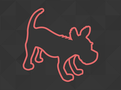 Fuzzy Mutt dog illustration mutt