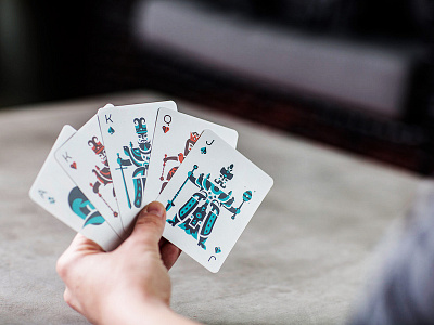 All In ace custom illustration king offset print pantone playing cards poker queen