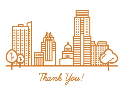 The City for Designers! austin buildings capitol city icon line park skyline texas zilker