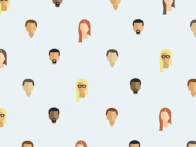 People Pattern flat design pattern people