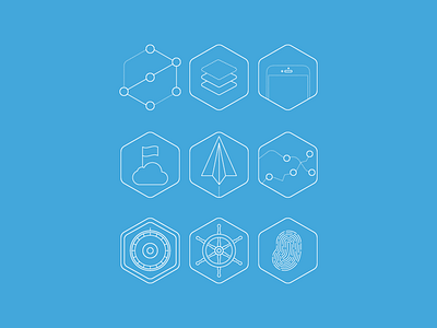 Icon set assets cloud platform cloud storage icon set icons
