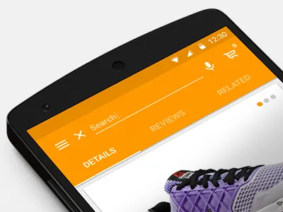 Material Design - Mobile Shopping App app material design mobile prototype shopping ui ux