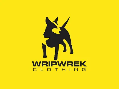 Wripwrek Clothing branding illustration logo typography