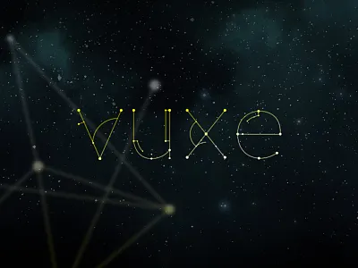Vuxe 2015 design font identity lines logo plots thinline type wish