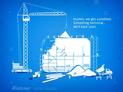 Hintarea Under Construction Page blue error hintarea pages under construction