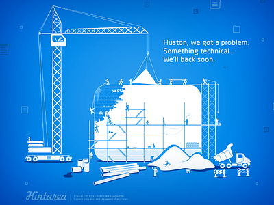 Hintarea Under Construction Page blue error hintarea pages under construction