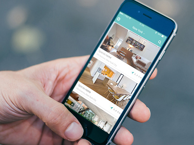List view apartment app catalogue clean flat flow list list view simple ui view widget