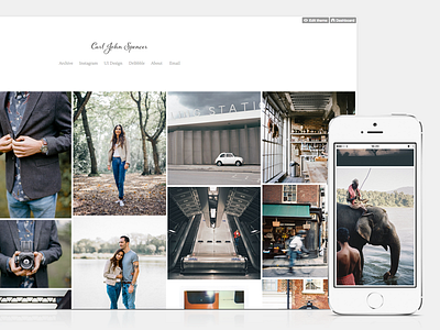 New year, new Tumblr theme. photography portfolio responsive ui web