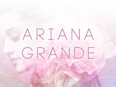 Ariana ariana grande music web banner web design