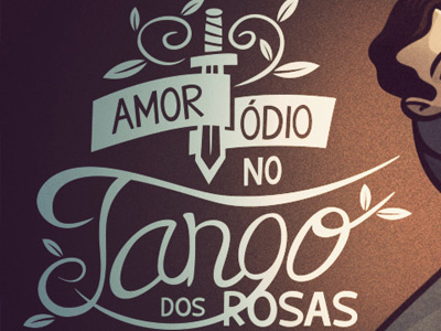 Love/hate handmade lettering poster typography vector