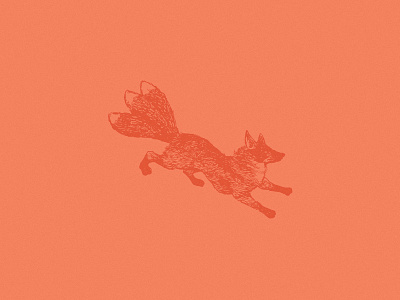 Fox fox icon illustration