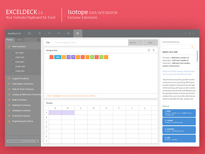 ExcelDeck 2.0 excel formula designer excel formula tool formula builder