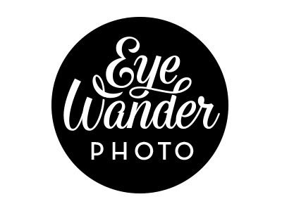 Eye Wander Photo hand lettered logo photography