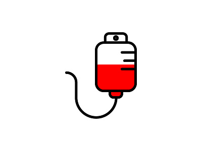 Blood Bag icon illustration medical science